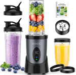 KOIOS Smoothie Blender 900W with 3 Portable Cups